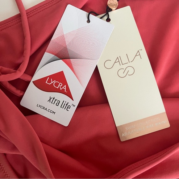 CALIA Women's Adjustable MidRise Ruched Side Swim Bottom XL Guava Pink
WSA23402 - Picture 4 of 10